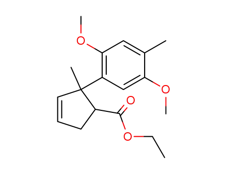 3-Cyclopentene-1-carboxylic acid,
2-(2,5-dimethoxy-4-methylphenyl)-2-methyl-, ethyl ester
