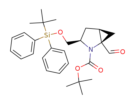 3-(<i>tert</i>-butyl-diphenyl-silanyloxymethyl)-1-formyl-2-aza-bicyclo[3.1.0]hexane-2-carboxylic acid <i>tert</i>-butyl ester
