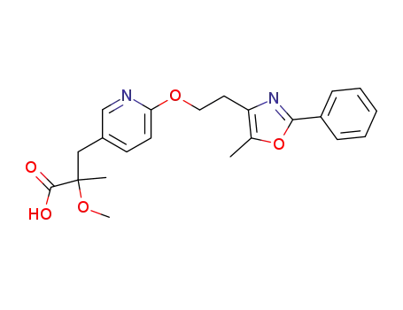 2-methoxy-2-methyl-3-{6-[2-(5-methyl-2-phenyl-1,3-oxazol-4-yl)ethoxy]pyridin-3-yl}propanoic acid