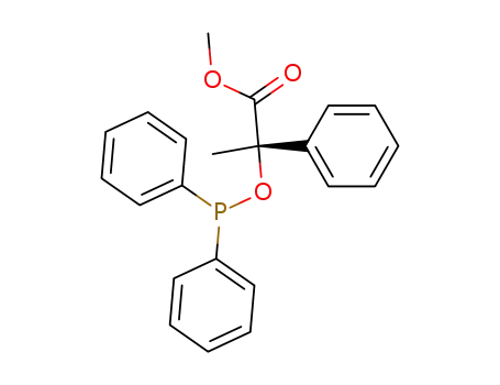 Molecular Structure of 857665-65-7 ((S)-methyl 2-[(diphenylphosphino)oxy]-2-phenylpropionate)