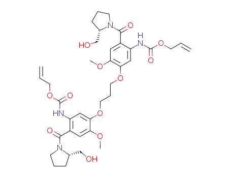 allyl 5-[3-(5-{[(allyloxy)carbonyl]amino}-4-{[(2S)-2-(hydroxymethyl)pyrrolidinyl]carbonyl}-2-methoxyphenoxy)propoxy]-2-{[(2S)-2-(hydroxymethyl)pyrrolidinyl]carbonyl}-4-methoxyphenylcarbamate