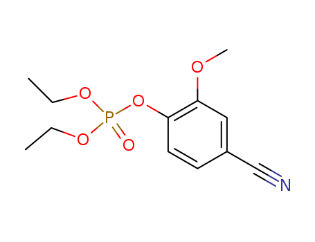 Phosphoric acid, 4-cyano-2-methoxyphenyl diethyl ester