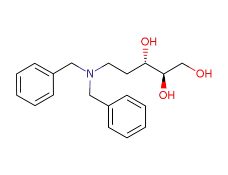 Molecular Structure of 910658-48-9 ((2R,3S)-5-(dibenzylamino)pentane-1,2,3-triol)
