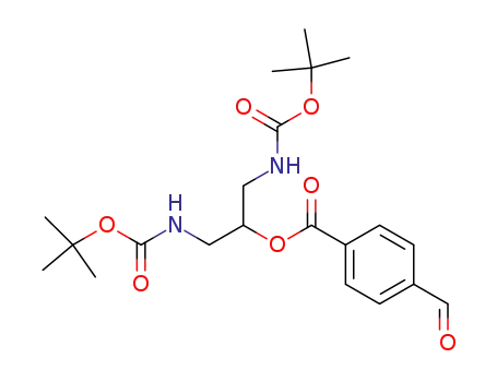 Benzoic acid, 4-formyl-,
2-[[(1,1-dimethylethoxy)carbonyl]amino]-1-[[[(1,1-dimethylethoxy)carbon
yl]amino]methyl]ethyl ester