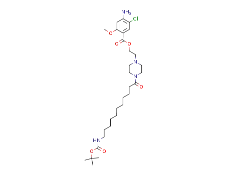 2-(4-{11-[(tert-butoxycarbonyl)amino]undecanoyl}piperazin-1-yl)ethyl 4-amino-5-chloro-2-methoxybenzoate