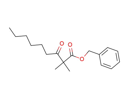 Molecular Structure of 791610-12-3 (2,2-dimethyl-3-oxo-nonanoic acid benzyl ester)