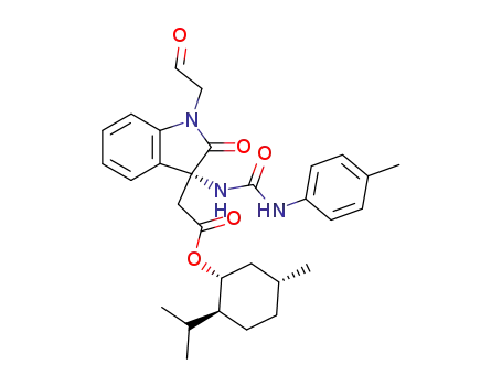 [(R)-2-oxo-1-(2-oxo-ethyl)-3-(3-p-tolylureido)-2,3-dihydro-1H-indol-3-yl]-acetic acid (1R,2S,5R)-2-isopropyl-5-methyl-cyclohexyl ester