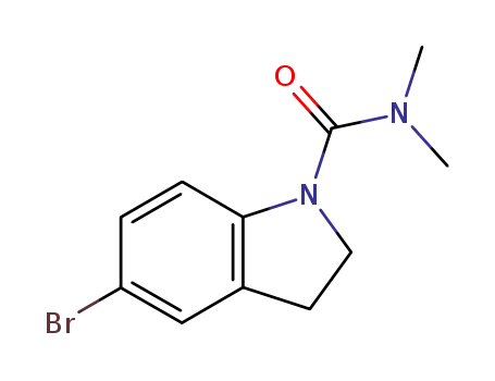 Molecular Structure of 62368-17-6 (1H-Indole-1-carboxamide, 5-bromo-2,3-dihydro-N,N-dimethyl-)