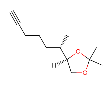 (R)-2,2-Dimethyl-4-((S)-1-methyl-hex-5-ynyl)-[1,3]dioxolane