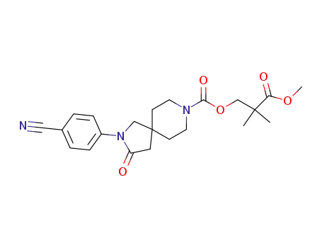 2,8-Diazaspiro[4.5]decane-8-carboxylic acid,
2-(4-cyanophenyl)-3-oxo-, 3-methoxy-2,2-dimethyl-3-oxopropyl ester