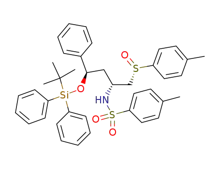 1-[4-tert-butyldiphenylsilyloxy-2-(4-methylphenylsulfonamido)-4-phenyl-(2R,4R)-butyl-(S<sub>S</sub>)-sulfinyl]-4-methylbenzene