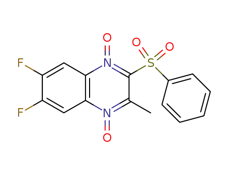 2-benzenesulfonyl-6,7-difluoro-3-methyl-quinoxaline 1,4-dioxide