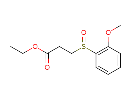 Propanoic acid, 3-[(2-methoxyphenyl)sulfinyl]-, ethyl ester