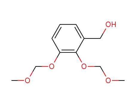 Molecular Structure of 150092-79-8 (Benzenemethanol, 2,3-bis(methoxymethoxy)-)