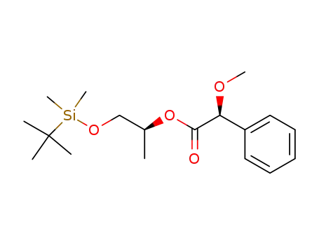 (2S)-1-{[(1,1-dimethylethyl)dimethylsilyl]oxy}-2-propanol (S)-α-methoxyphenylacetic acid ester