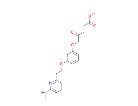 Pentanoic acid,
5-[3-[2-[6-(methylamino)-2-pyridinyl]ethoxy]phenoxy]-4-oxo-, ethyl ester