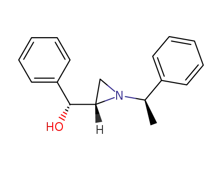 Molecular Structure of 180323-00-6 ((R)-phenyl{(S)-1-[(R)-1-phenylethyl]aziridin-2-yl}methanol)