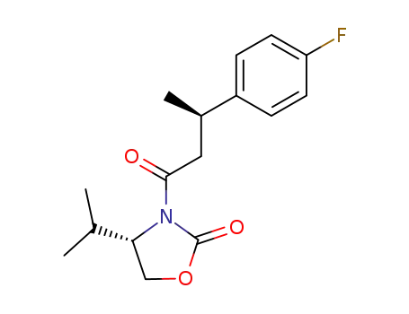 (4S)-3-[(3R)-3-(p-fluorophenyl)butanoyl]-4-isopropyl-1,3-oxazolan-2-one