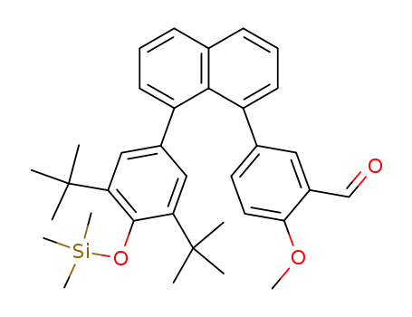 1-(3',5'-di-tert-butyl-4-trimethylsiloxyphenyl)-8-(3''-formyl-4''-methoxyphenyl)naphthalene
