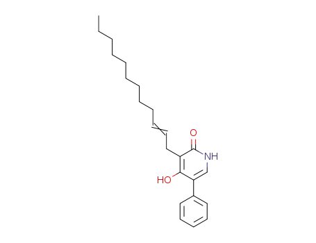 2(1H)-Pyridinone, 3-(2-dodecenyl)-4-hydroxy-5-phenyl-