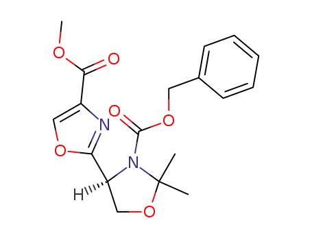 (S)-2',2'-Dimethyl-4',5'-dihydro-[2,4']bioxazolyl-4,3'-dicarboxylic acid 3'-benzyl ester 4-methyl ester