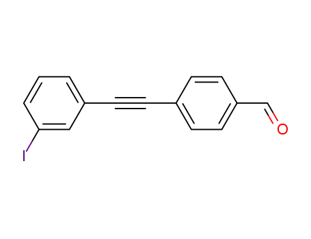 Molecular Structure of 628290-77-7 (Benzaldehyde, 4-[(3-iodophenyl)ethynyl]-)
