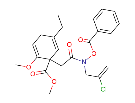 methyl (+/-)-1-[(N-2-chloroallyl-N-benzyloxycarbamoyl)methyl]-5-ethyl-2-methoxycyclohexa-2,5-diene carboxylate