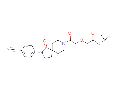 Acetic acid,
[2-[2-(4-cyanophenyl)-1-oxo-2,8-diazaspiro[4.5]dec-8-yl]-2-oxoethoxy]-,
1,1-dimethylethyl ester