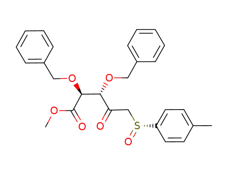 (2S,3S,SR)-methyl 5-(p-tolylsulfinyl)-2,3-bis(benzyloxy)-4-oxopentanoate