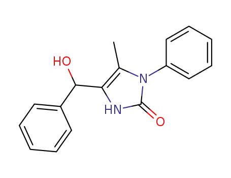 Molecular Structure of 819047-17-1 (2H-Imidazol-2-one,1,3-dihydro-4-(hydroxyphenylmethyl)-1,5-dimethyl-(9CI))