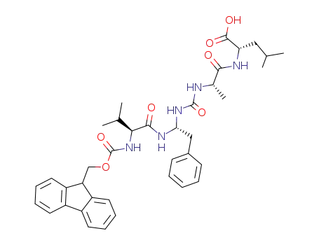 Molecular Structure of 913639-59-5 (Fmoc-Val-Phe-ψ(NH-CO-NH)-Ala-Leu-OH)