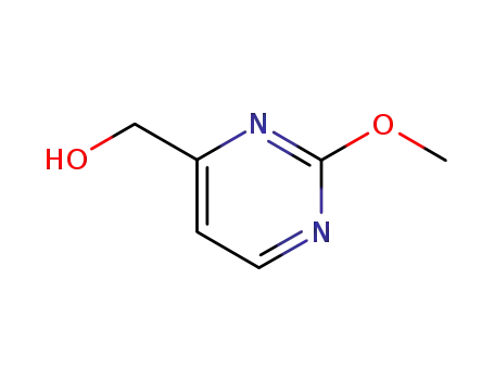 Molecular Structure of 38696-25-2 (4-Pyrimidinemethanol, 2-methoxy- (9CI))