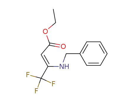 2-Butenoic acid, 4,4,4-trifluoro-3-[(phenylmethyl)amino]-, ethyl ester,
(Z)-