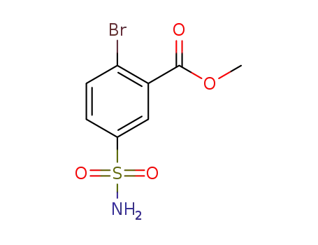 Molecular Structure of 924867-88-9 (Methyl 2-Bromo-5-sulfamoylbenzoate)