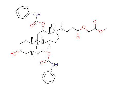 methoxycarbonylmethyl 7,12-di-O-phenylaminocarbonyl-cholate