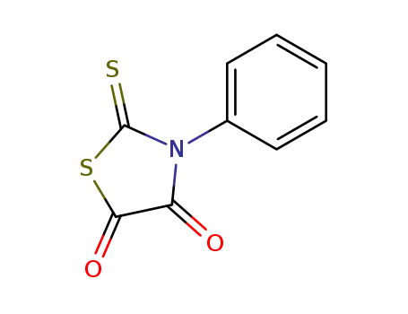 Molecular Structure of 17822-34-3 (4,5-Thiazolidinedione, 3-phenyl-2-thioxo-)