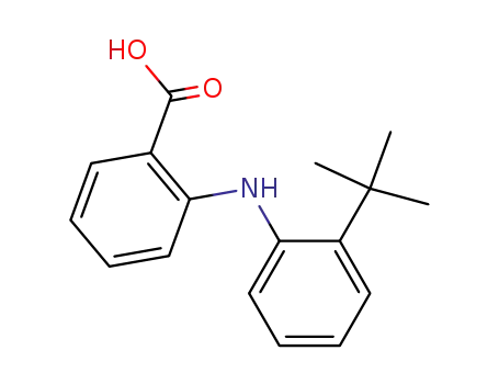 Molecular Structure of 103554-42-3 (2-(2-TERT-BUTYL-PHENYLAMINO)-BENZOIC ACID)