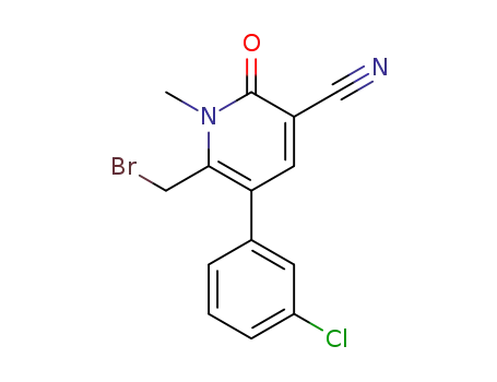 6-(bromomethyl)-5-(3-chlorophenyl)-1-methyl-2-oxo-1,2-dihydro-3-pyridinecarbonitrile