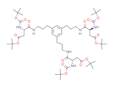 <i>N</i>-(3-{3,5-bis-[3-(3-<i>tert</i>-butoxycarbonyl-2-<i>tert</i>-butoxycarbonylamino-propionylamino)-propyl]-phenyl}-propyl)-3-<i>tert</i>-butoxycarbonylamino-succinamic acid <i>tert</i>-butyl ester
