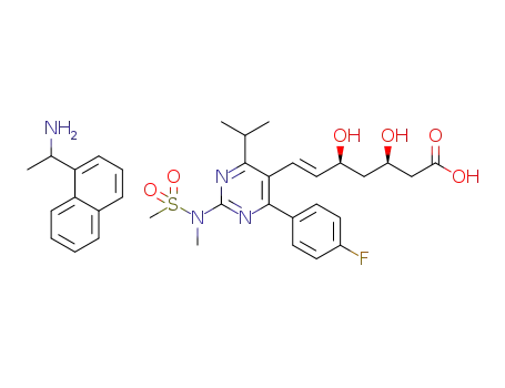 rosuvastatin 1-naphthalen-1-yl-ethylamine salt