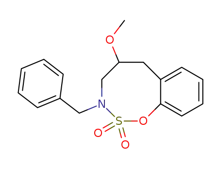 7-benzyl-9-methoxy-7,8,9,10-tetrahydro-5-oxa-6-thia-7-aza-benzocyclooctene 6,6-dioxide