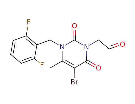 1-(2,6-difluorobenzyl)-3-(2-oxoethyl)-5-bromo-6-methyluracil