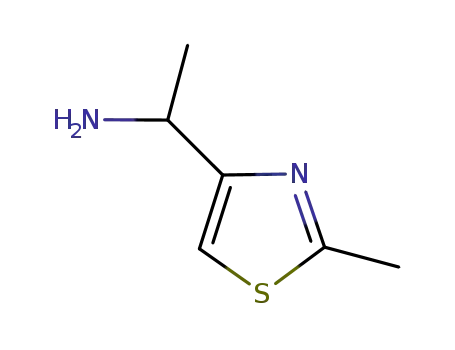 Molecular Structure of 317830-81-2 (1-(2-METHYL-THIAZOL-4-YL)-ETHYLAMINE)