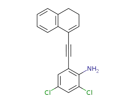 Benzenamine, 2,4-dichloro-6-[(3,4-dihydro-1-naphthalenyl)ethynyl]-