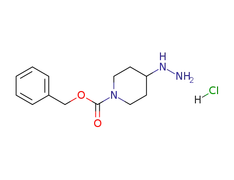 Molecular Structure of 916831-70-4 (BENZYL 4-HYDRAZINYLPIPERIDINE-1-CARBOXYLATE DIHYDROCHLORIDE)