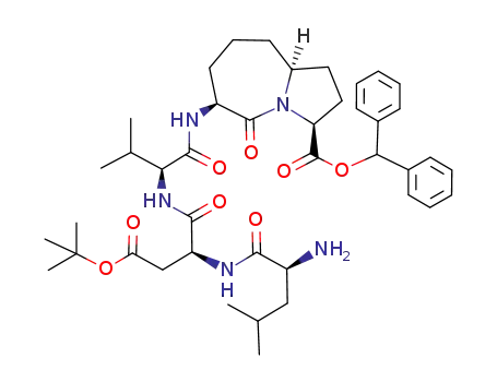 diphenylmethyl (3S,6S,9aS)-6-[(2S)-2-((2S)-2-((2S)-2-amino-4-methylpentanamido)-4-tert-butoxycarbonylpropanamido)-3-methylbutanamido]-5-oxo-octahydro-1H-pyrrolo[1,2-a]azepine-3-carboxylate