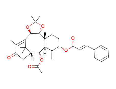 2α-acetoxy-5α-cinnamoyloxy-9α,10β-(dimethylmethylenedioxy)taxa-4(20),11-dien-13-one