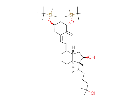 Molecular Structure of 502687-90-3 ((5Z,7E)-(1R,3S,20S)-1,3-bis[(tert-butyldimethylsilyl)oxy]-9,10-secocholesta-5,7,10(19)-trien-16α,25-diol)