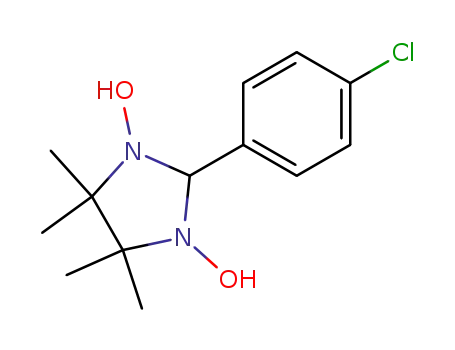 Molecular Structure of 654070-68-5 (Imidazolidine, 2-(4-chlorophenyl)-1,3-dihydroxy-4,4,5,5-tetramethyl-)