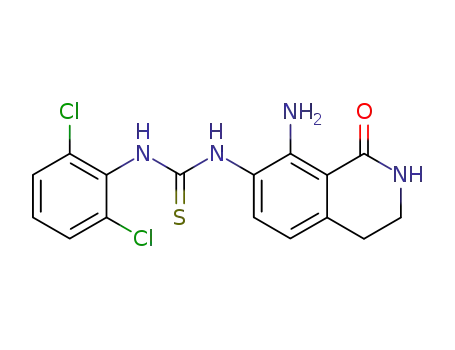 1-(8-amino-1-oxo-1,2,3,4-tetrahydro-isoquinolin-7-yl)-3-(2,6-dichloro-phenyl)-thiourea